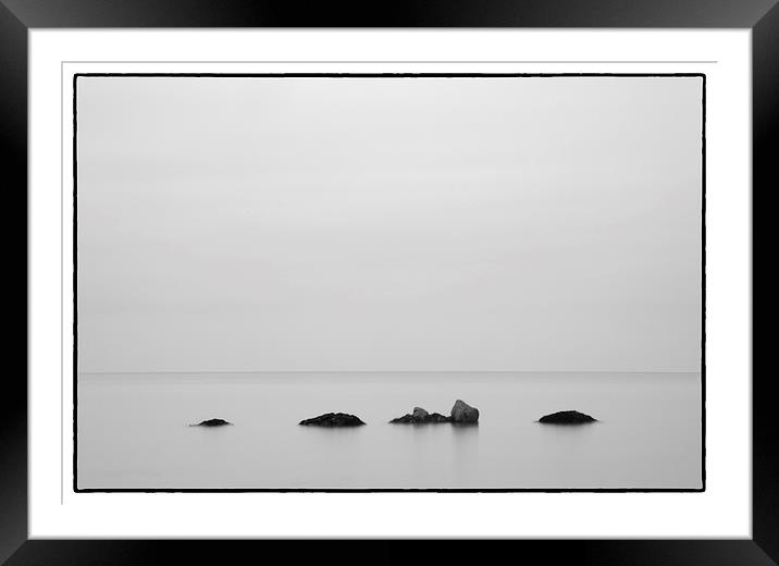 Rocks Framed Mounted Print by Andrew chittock