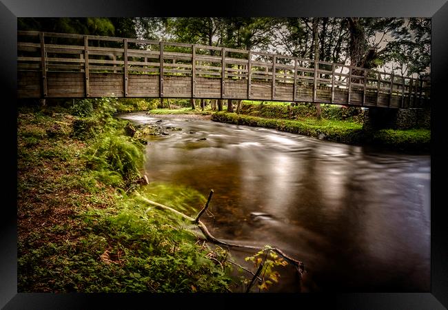 Foot bridge Framed Print by Andrew chittock