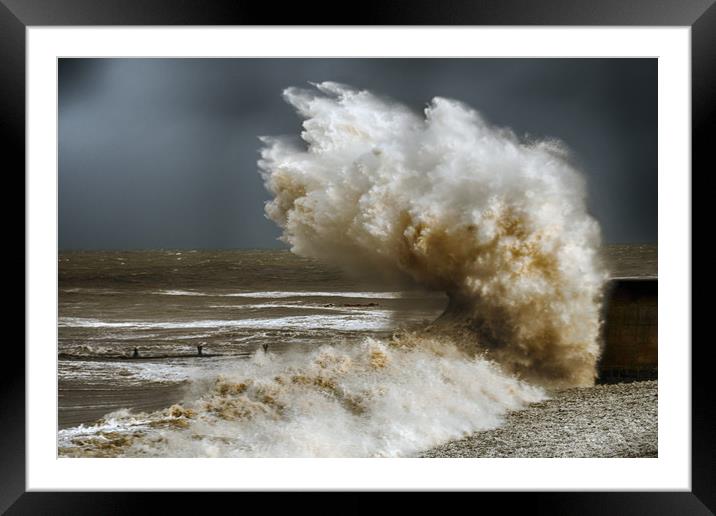 storm,brian,wales 2 Framed Mounted Print by Andrew chittock