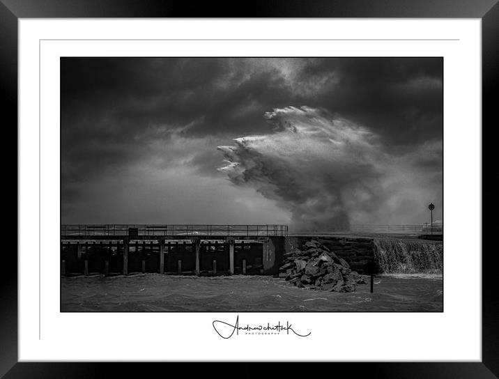 Storm Dennis  Framed Mounted Print by Andrew chittock