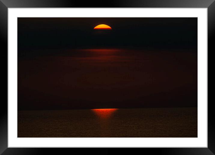 Sky sun Framed Mounted Print by Andrew chittock
