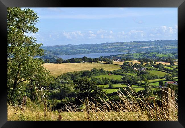 A view of Chew Valley Lake Somerset Framed Print by Maria Carter