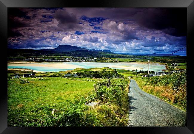 Sunny day in Ireland Framed Print by Richard Draper