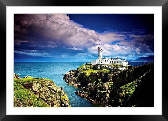 Lighthouse in Ireland Framed Mounted Print by Richard Draper
