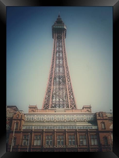 Blackpool Tower  Framed Print by Victor Burnside