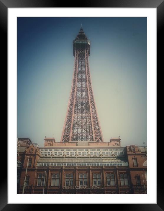 Blackpool Tower  Framed Mounted Print by Victor Burnside