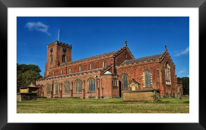 St Cuthberts Church Framed Mounted Print by Victor Burnside
