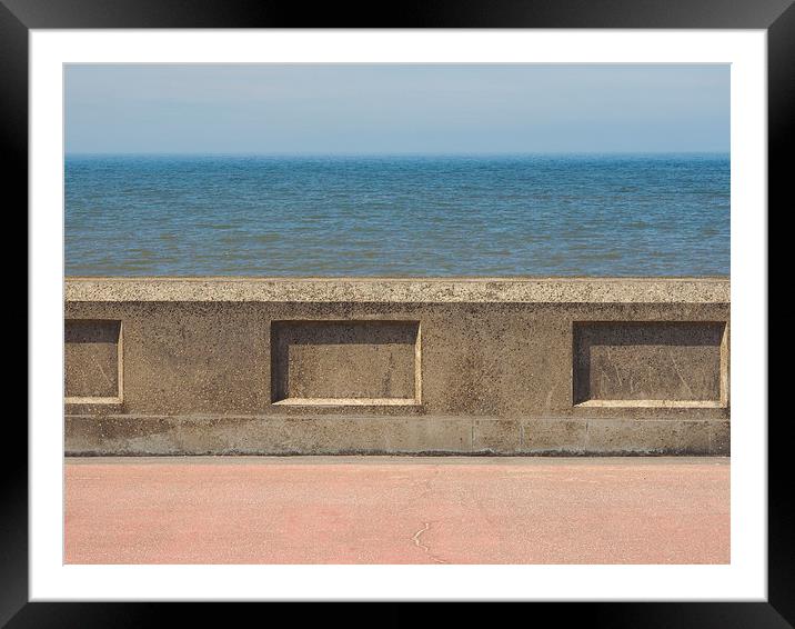 Sea Wall Framed Mounted Print by Victor Burnside