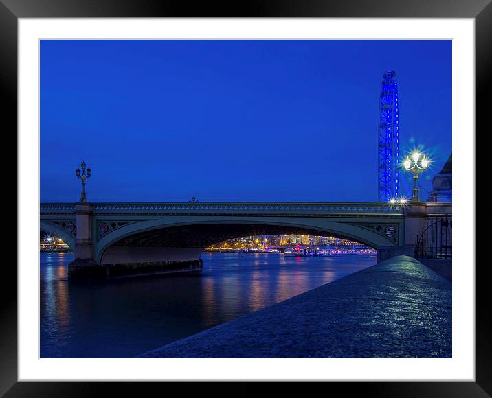 Westminster Bridge Framed Mounted Print by Victor Burnside