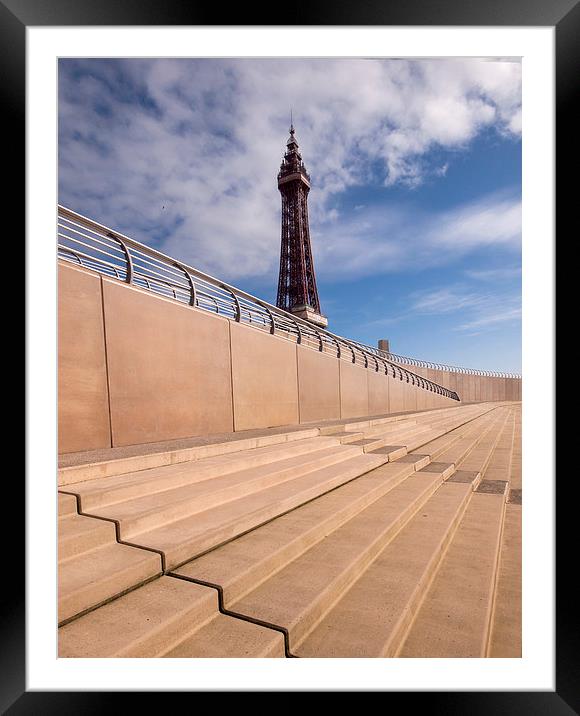 Blackpool Tower Framed Mounted Print by Victor Burnside
