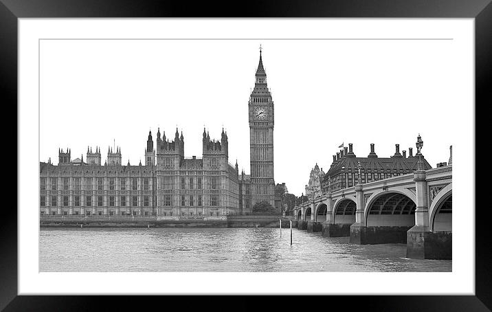 Westminster Framed Mounted Print by Victor Burnside