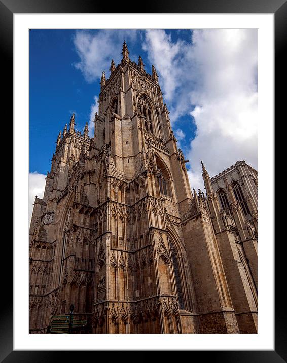 York Minster Framed Mounted Print by Victor Burnside