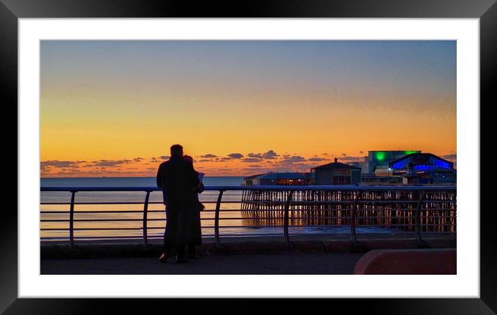 North Pier,Blackpool. Framed Mounted Print by Victor Burnside