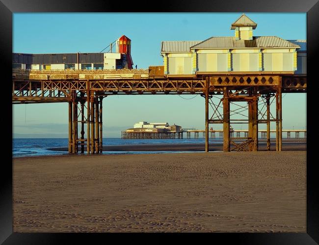 Blackpool Pier Framed Print by Victor Burnside