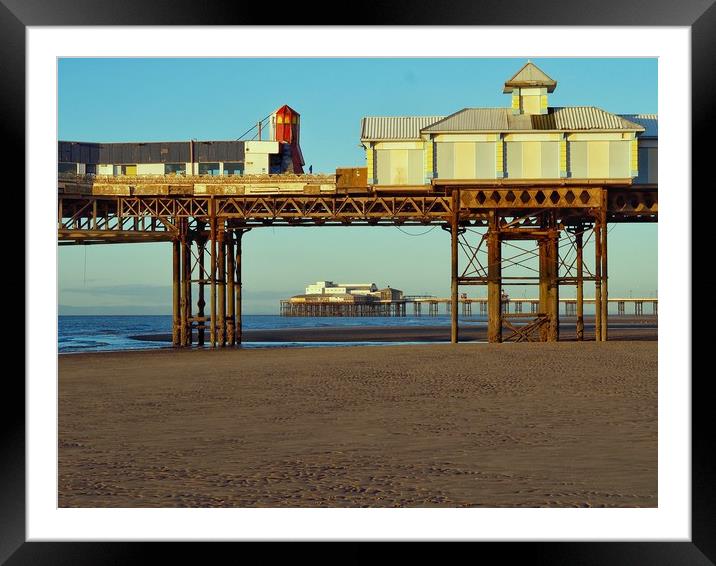 Blackpool Pier Framed Mounted Print by Victor Burnside