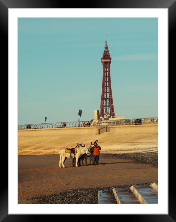 Blackpool Framed Mounted Print by Victor Burnside