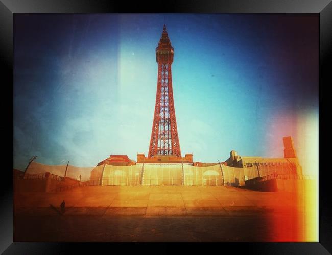 Blackpool Tower  Framed Print by Victor Burnside