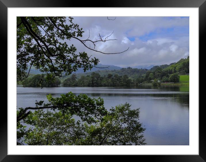 Rydal Water Framed Mounted Print by Victor Burnside