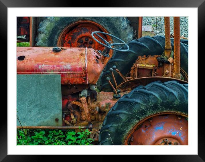 Tractor     Framed Mounted Print by Victor Burnside