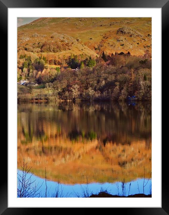 Rydal Water Framed Mounted Print by Victor Burnside