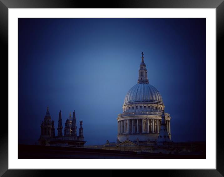 St Pauls Cathedral                                 Framed Mounted Print by Victor Burnside