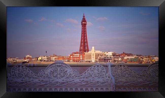 Blackpool.                                         Framed Print by Victor Burnside