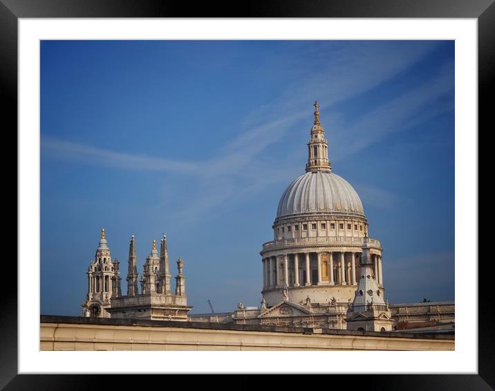 St Pauls Cathedral   Framed Mounted Print by Victor Burnside