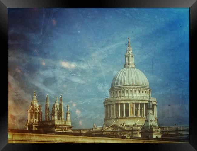St Pauls Cathedral    Framed Print by Victor Burnside