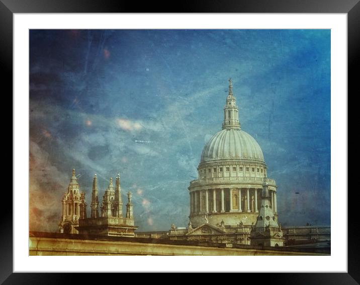 St Pauls Cathedral    Framed Mounted Print by Victor Burnside
