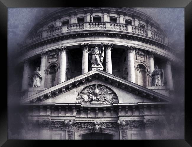 St Pauls,London,UK     Framed Print by Victor Burnside