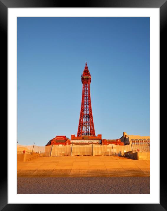 Blackpool Tower    Framed Mounted Print by Victor Burnside