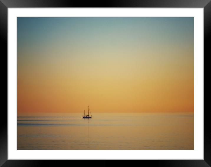 Calm Sea       Framed Mounted Print by Victor Burnside