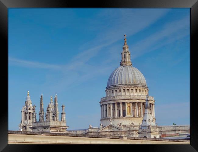 St Pauls Cathedral  Framed Print by Victor Burnside