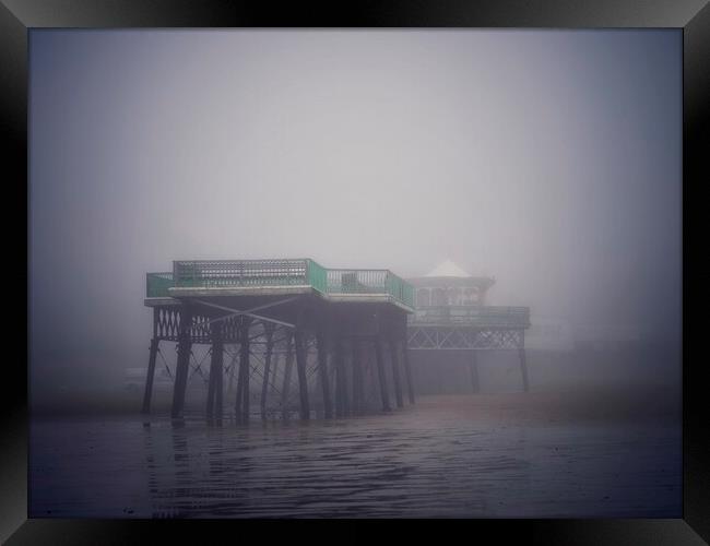 Victorian Pier Framed Print by Victor Burnside