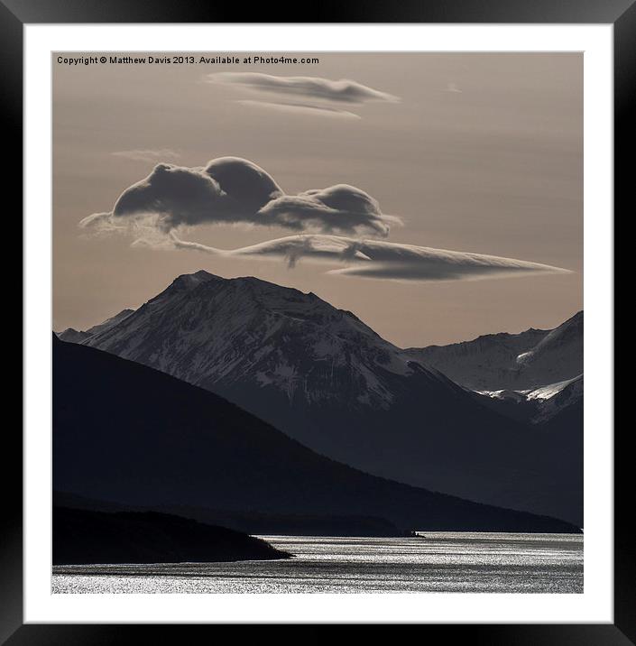 Floating Clouds Framed Mounted Print by Matthew Davis