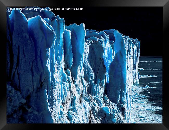 Glacier Warming Framed Print by Matthew Davis