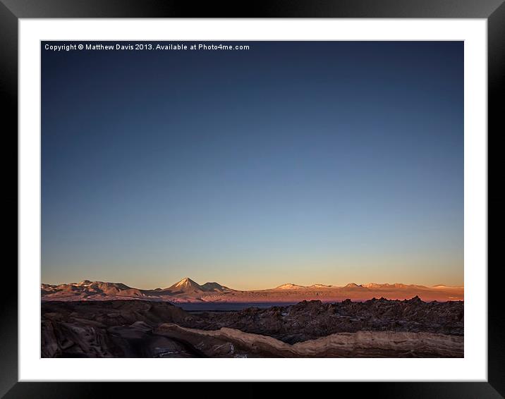 Atacama Desert Framed Mounted Print by Matthew Davis