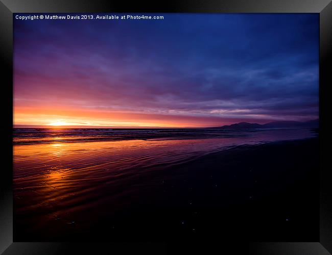 Ocean to Mountains Framed Print by Matthew Davis