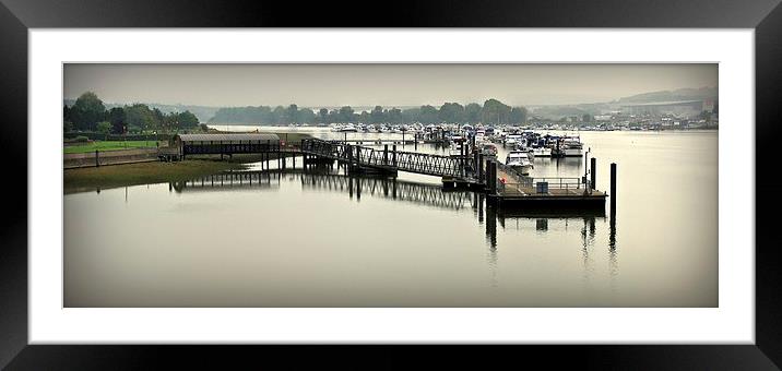 Rochester Pier at Dusk Framed Mounted Print by Robert Cane