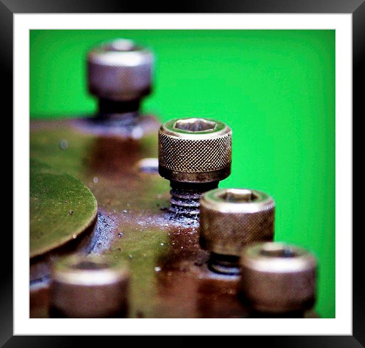 Machinery in the workshop. Framed Mounted Print by Robert Cane
