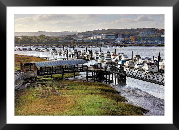 Rochester, Marina View Framed Mounted Print by Robert Cane