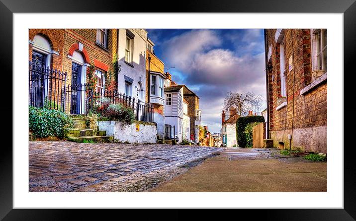 Upnor High Street, Kent Framed Mounted Print by Robert Cane