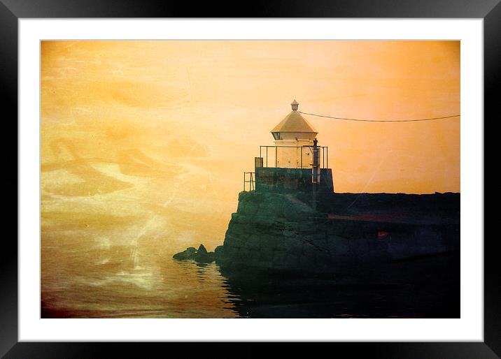 Fyllinga Lighthouse Framed Mounted Print by Randi Grace Nilsberg