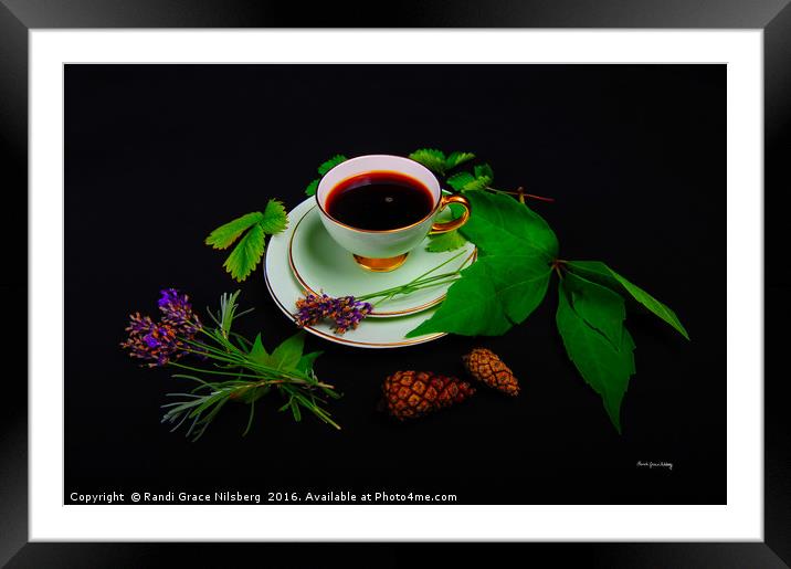 Late Summer Coffee Framed Mounted Print by Randi Grace Nilsberg