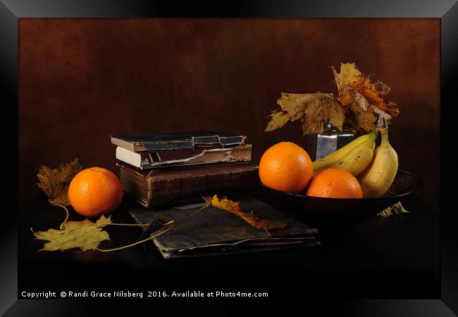 Autumn Reads Framed Print by Randi Grace Nilsberg
