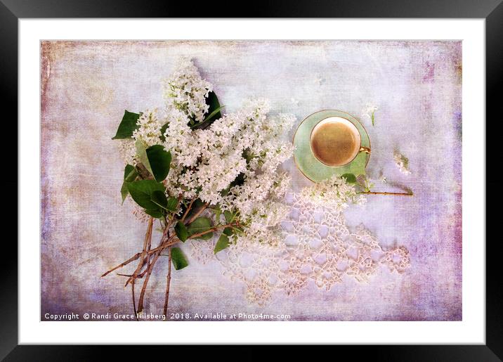 Coffee and Spring Framed Mounted Print by Randi Grace Nilsberg