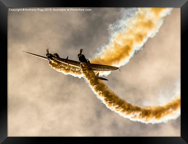 Swip Team Stunt Planes Framed Print by Anthony Rigg