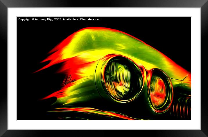 American Muscle Car Framed Mounted Print by Anthony Rigg
