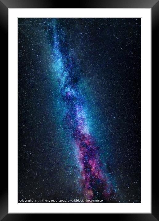 The Milky Way Cornwall Framed Mounted Print by Anthony Rigg