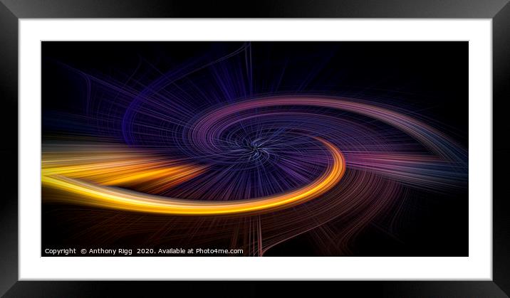Double Twist Framed Mounted Print by Anthony Rigg